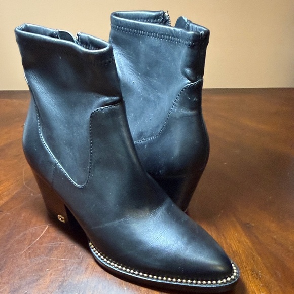 Coach Black Leather Ankle Booties - Picture 3 of 7
